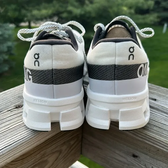 Men’s ON cloud ON Running Cloudmonster Shoes White Black Size 11.5