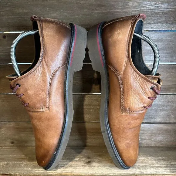 Mens Pikolinos Brown Leather Casual‎ Comfort Oxfords Shoes Size EU 41 US 8 GUC