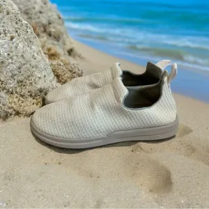 Mens Shoes LUSSO CLOUD Jet Matte White Nomad Waffle Shoes Slip on Shoes