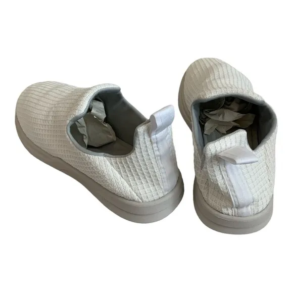 Mens Shoes LUSSO CLOUD Jet Matte White Nomad Waffle Shoes Slip on Shoes