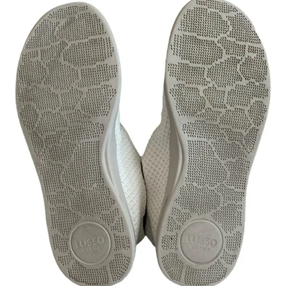 Mens Shoes LUSSO CLOUD Jet Matte White Nomad Waffle Shoes Slip on Shoes