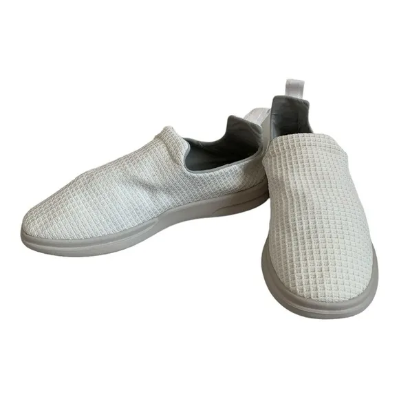 Mens Shoes LUSSO CLOUD Jet Matte White Nomad Waffle Shoes Slip on Shoes