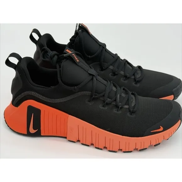 Men's Size 12.5- Nike Free Metcon 6 Black Hyper Crimson Running Shoes FJ7127-004