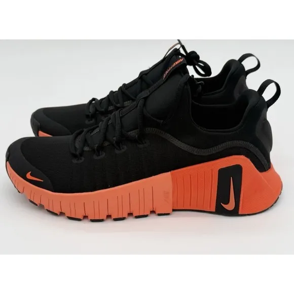 Men's Size 12.5- Nike Free Metcon 6 Black Hyper Crimson Running Shoes FJ7127-004