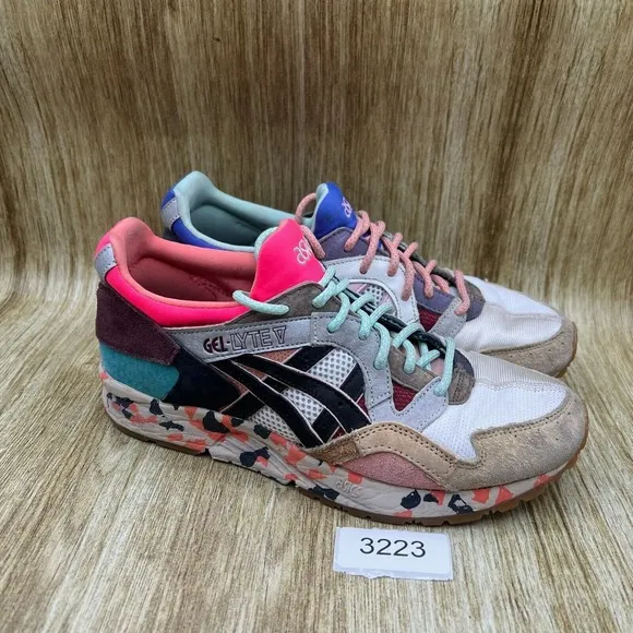 Men's Size 7.5 - ASICS Gel Lyte 5 'RE:MATERIAL - Pink Aqua' Shoes 1201A871