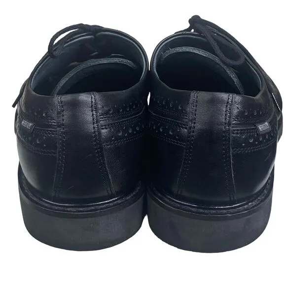 Mephisto Mens Matthew Smooth Black Leather Wing Tip Oxford Size US 10