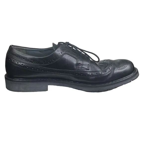 Mephisto Mens Matthew Smooth Black Leather Wing Tip Oxford Size US 10