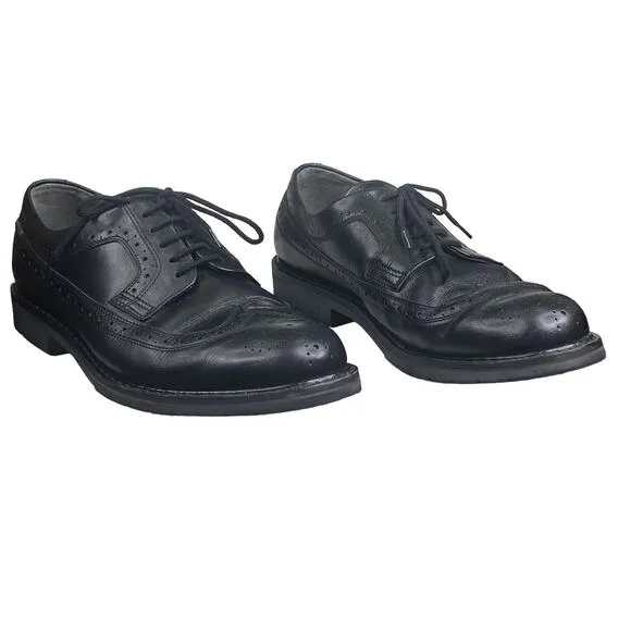 Mephisto Mens Matthew Smooth Black Leather Wing Tip Oxford Size US 10