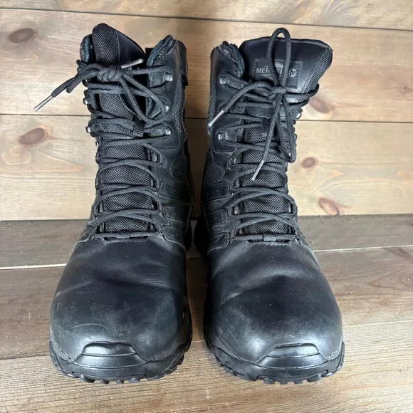 merrell moab 2 tactical mens size 11 wide shoes black leather combat boots