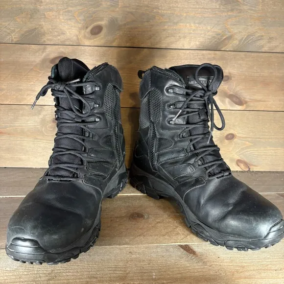 merrell moab 2 tactical mens size 11 wide shoes black leather combat boots
