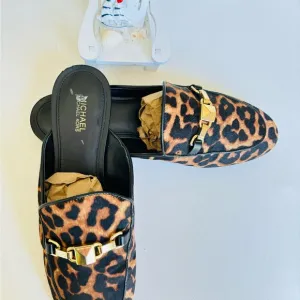 Michael Kors charlton leopard calf hair MULE