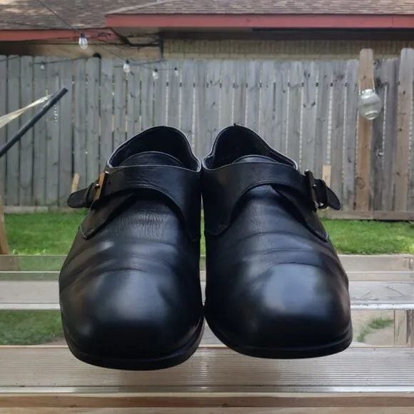 *MUNRO* AMERICAN PROPER SIZE PROPER FIT BLACK SOFT LEATHER OXFORDS* 9.5*