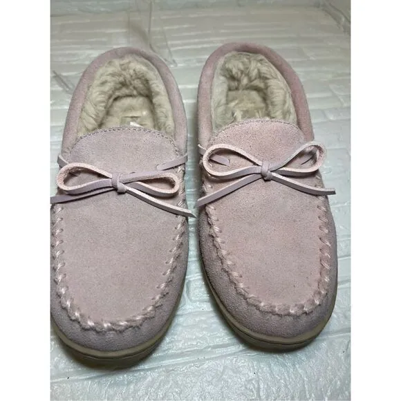 MY Slippers Moccasin Pink Shoe made by My Pillow