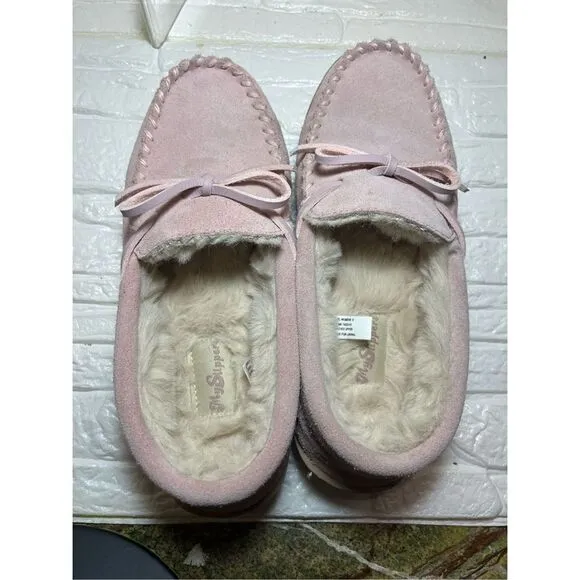 MY Slippers Moccasin Pink Shoe made by My Pillow