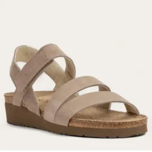 Naot ‘Kayla’ Wedge Sandal N4363 Handmade in Israel 39 EU / 8 US Stone Nubuck