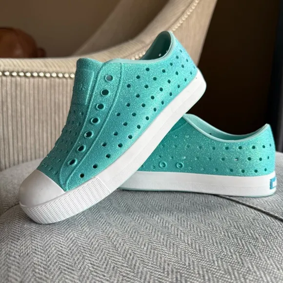 Native Kids Aqua Slip-On Shoes