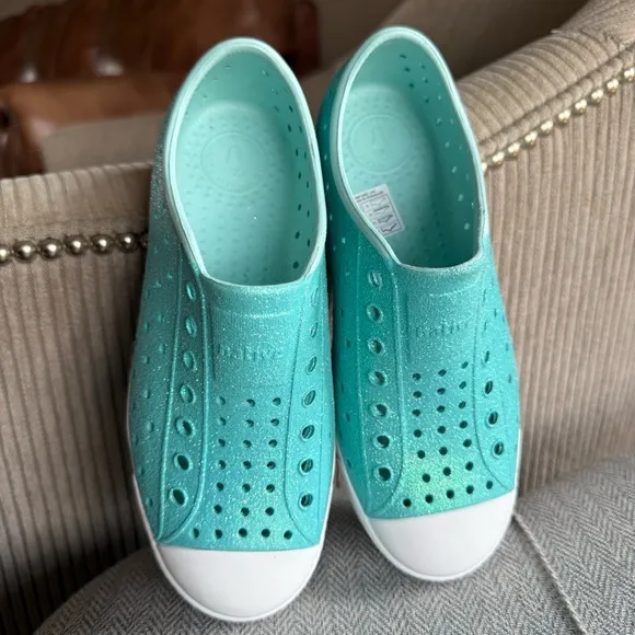 Native Kids Aqua Slip-On Shoes