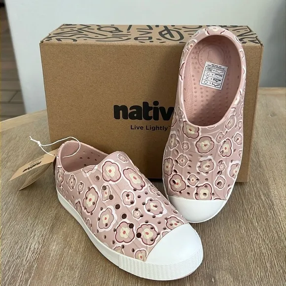 Native Shoes Jefferson Poppy Floral Slip On Tennis Shoes Toddler 11 12