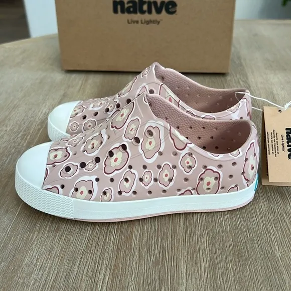 Native Shoes Jefferson Poppy Floral Slip On Tennis Shoes Toddler 11 12