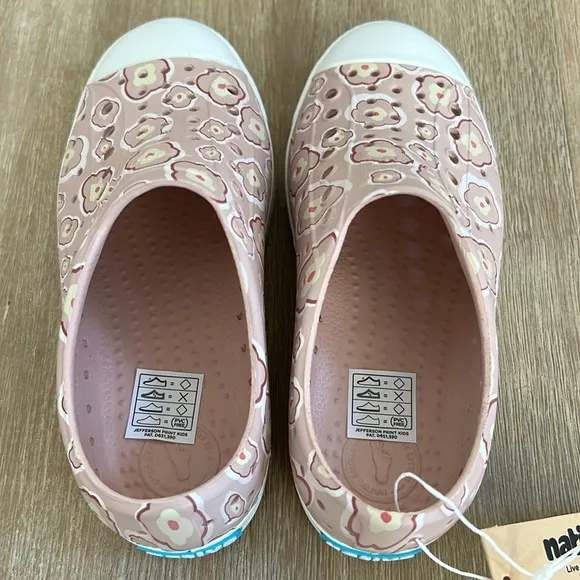 Native Shoes Jefferson Poppy Floral Slip On Tennis Shoes Toddler 11 12