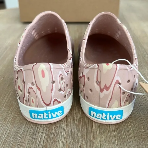 Native Shoes Jefferson Poppy Floral Slip On Tennis Shoes Toddler 11 12