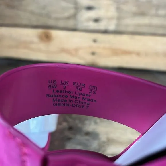 Naturalizer Genn-Drift Sandal - Fuchsia - 6 Wide - New without box