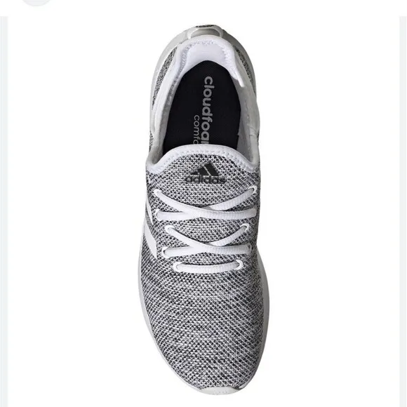 New! ADIDAS Women's Cloudfoam Pure Running Sneakers Shoes Cloud White/Core Black