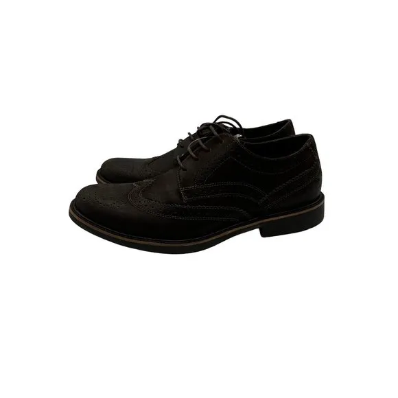 NEW Anatomic &amp; Co Gel Leather Wingtip Shoes Brown Bulldog Cushioned Mens 7.5