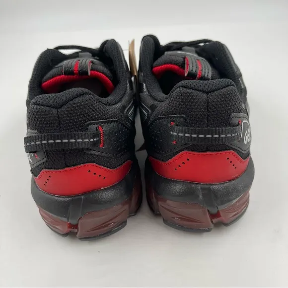 NEW! 🥾 ASIC Womens Gel Quantum 90 3 GS Black Red Athletic Shoes - Size 5.5