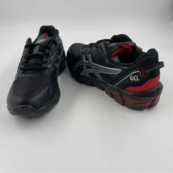 NEW! 🥾 ASIC Womens Gel Quantum 90 3 GS Black Red Athletic Shoes - Size 5.5