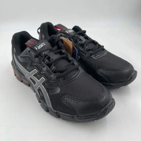 NEW! 🥾 ASIC Womens Gel Quantum 90 3 GS Black Red Athletic Shoes - Size 5.5