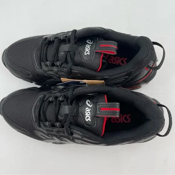 NEW! 🥾 ASIC Womens Gel Quantum 90 3 GS Black Red Athletic Shoes - Size 5.5