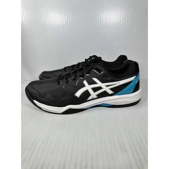 NEW Asics Gel Dedicate 7 Shoes Sneaker Black White Blue Size 13 1041A223-004