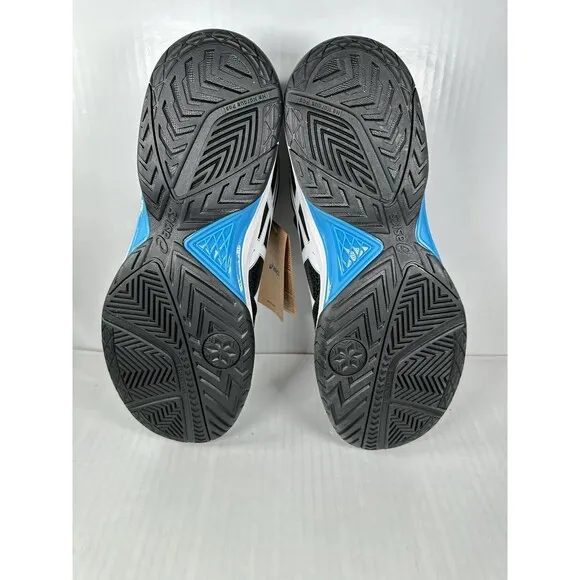 NEW Asics Gel Dedicate 7 Shoes Sneaker Black White Blue Size 13 1041A223-004