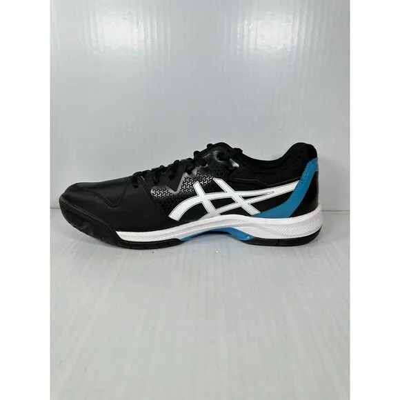 NEW Asics Gel Dedicate 7 Shoes Sneaker Black White Blue Size 13 1041A223-004