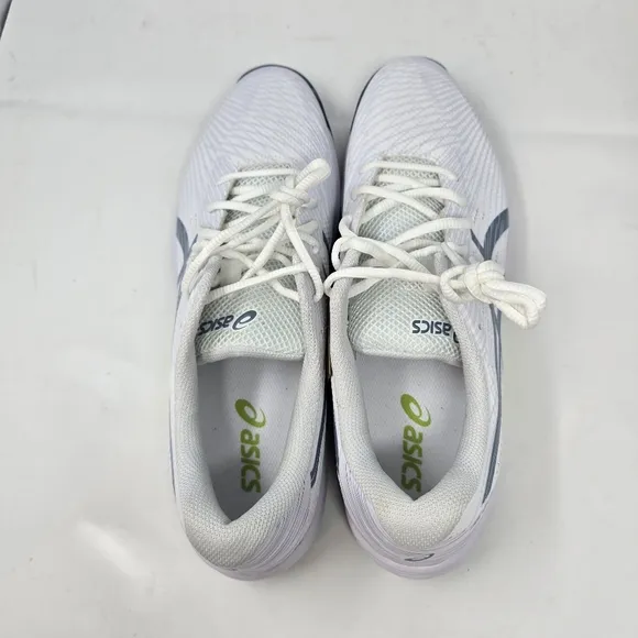 New Asics Gel-Game 9 Men’s Size 12 Tennis Shoes White/Steel Blue 1041A337-101.
