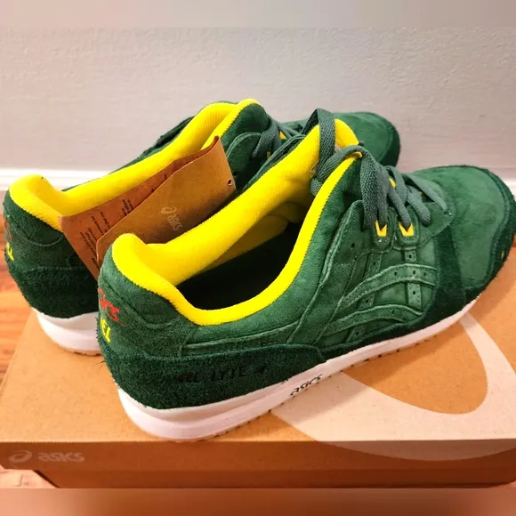 New Asics Gel Lyte III ☘️ Shamrock Mens 12 Shoes Golf Green