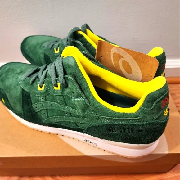 New Asics Gel Lyte III ☘️ Shamrock Mens 12 Shoes Golf Green