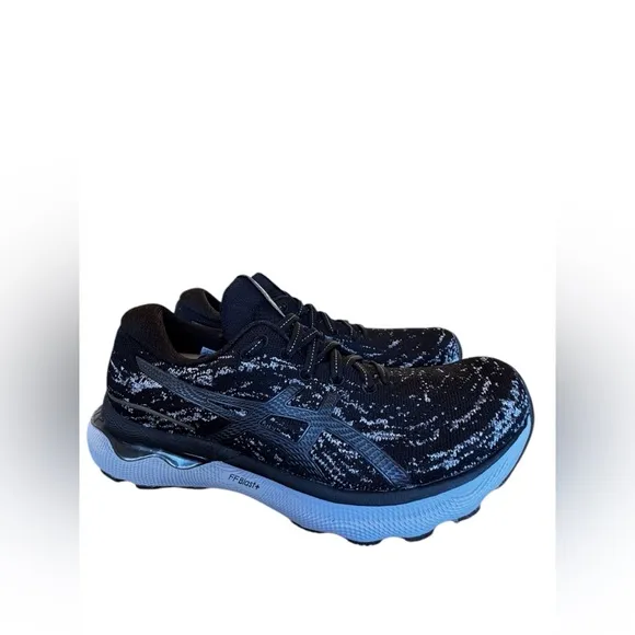 New ASICS Gel Nimbus 24 MK Black Running Shoes‎ Men’s Size 7