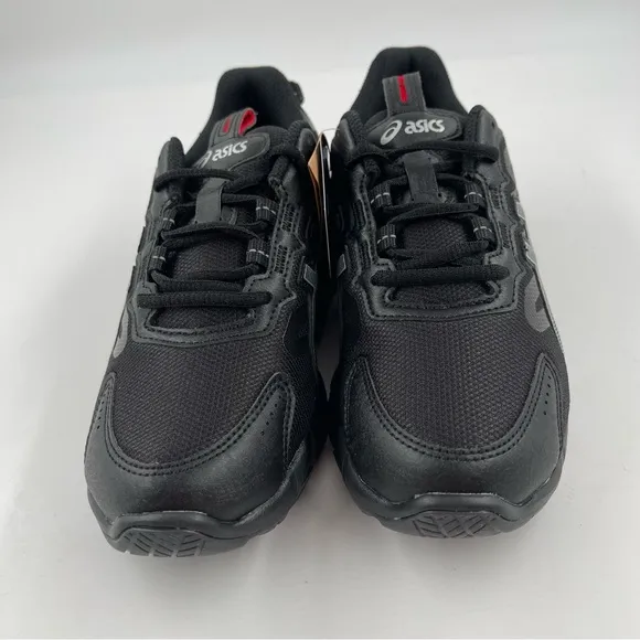 NEW! 🥾 ASICS Gel Quantum 90 3 GS Black Red Athletic Shoes - Size 5.5