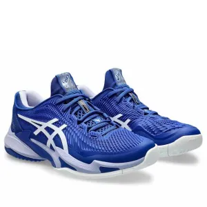 NEW ASICS men's court ff 3 novak tennis shoes in asics blue/fresh air