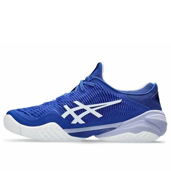 NEW ASICS men's court ff 3 novak tennis shoes in asics blue/fresh air