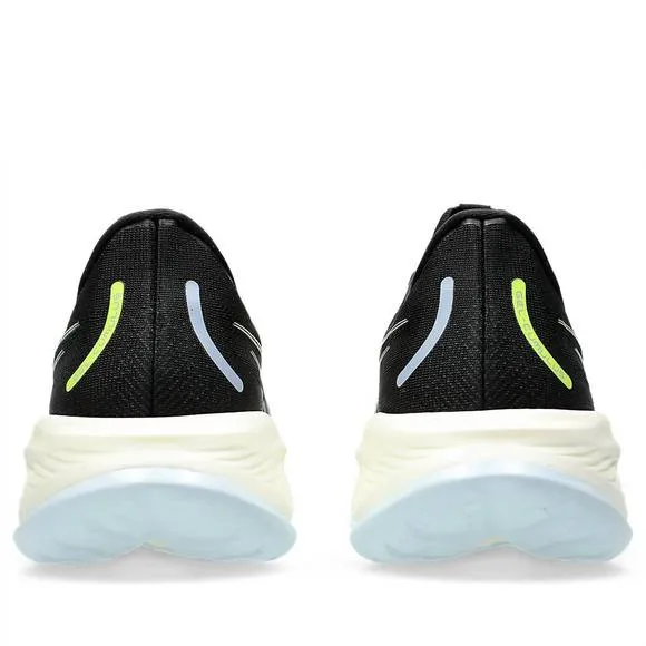 NEW ASICS men's gel-cumulus 26 running shoes in black/safety yellow