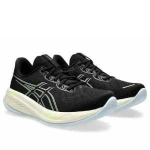 NEW ASICS men's gel-cumulus 26 running shoes in black/safety yellow
