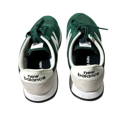 New Balance 420 Mens Green &amp; Grey Suede Lace Up Tennis Shoes Sz 11.5M UL420CB2
