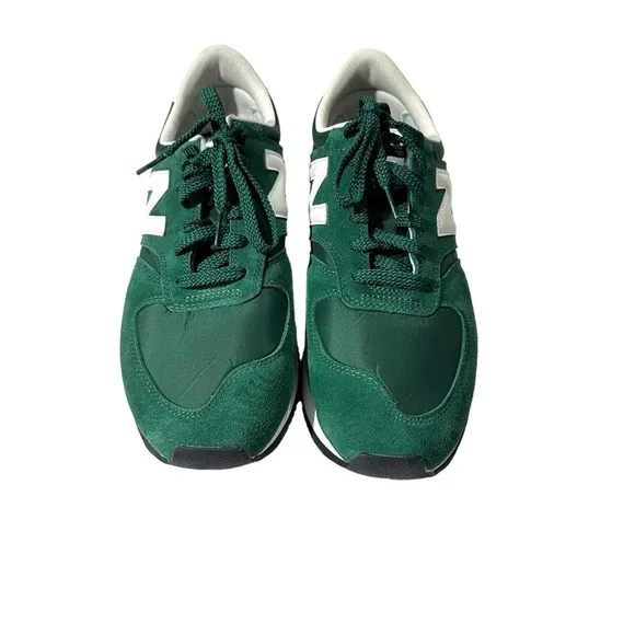 New Balance 420 Mens Green &amp; Grey Suede Lace Up Tennis Shoes Sz 11.5M UL420CB2