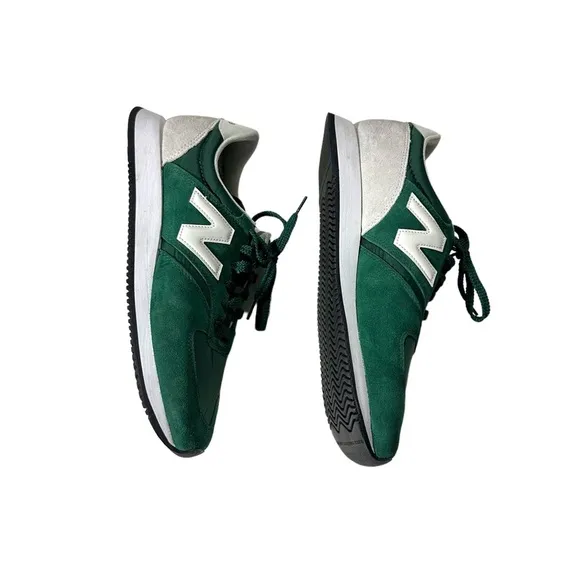 New Balance 420 Mens Green &amp; Grey Suede Lace Up Tennis Shoes Sz 11.5M UL420CB2