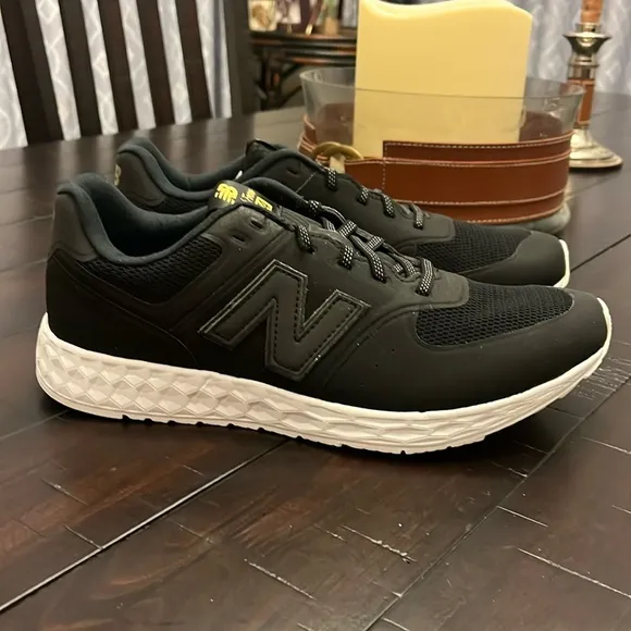 New Balance 574 shoes sneakers new MFL574BD Fresh Foam black Mens Size 9.5
