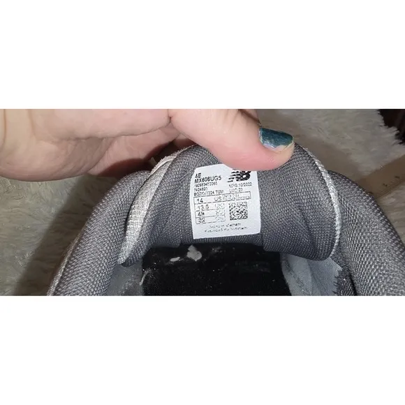 New Balance 608 Gray Suede Leather Comfort Sneakers Men's Size 14 4E EU 48 Wide