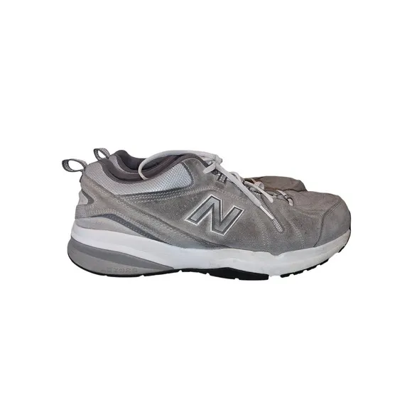 New Balance 608 Gray Suede Leather Comfort Sneakers Men's Size 14 4E EU 48 Wide